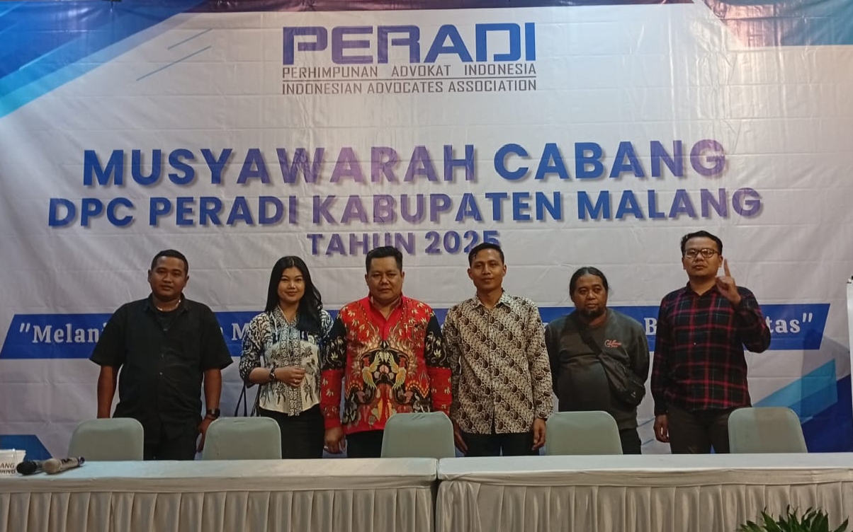 Selamat atas terpilihnya Ach. Hussairi, S.H., M.H., CLHR. terpilih sebagai Ketua Dewan Pimpinan Cabang (DPC) Peradi Kabupaten Malang periode 2025–2029