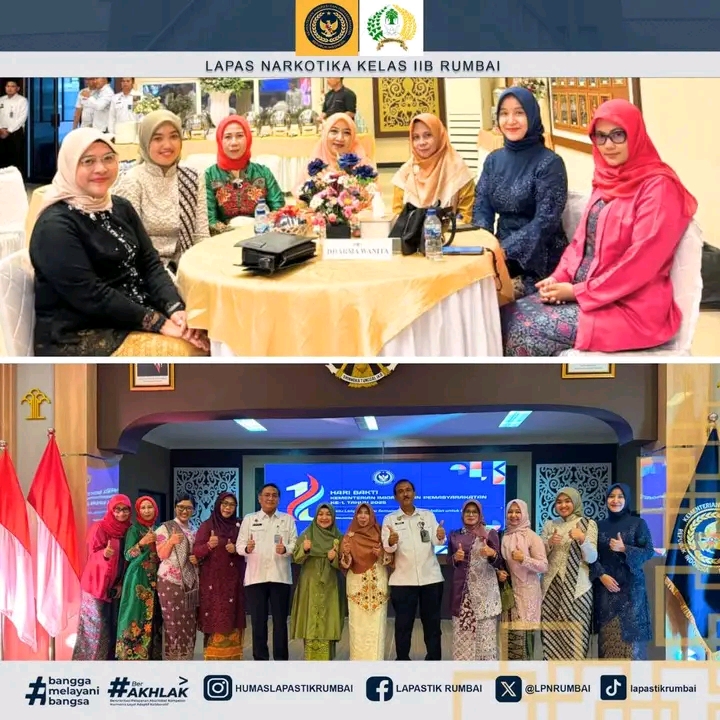 Lapas Narkotika Rumbai Ikuti Tasyakuran Hari Bakti Kemenimipas ke-1