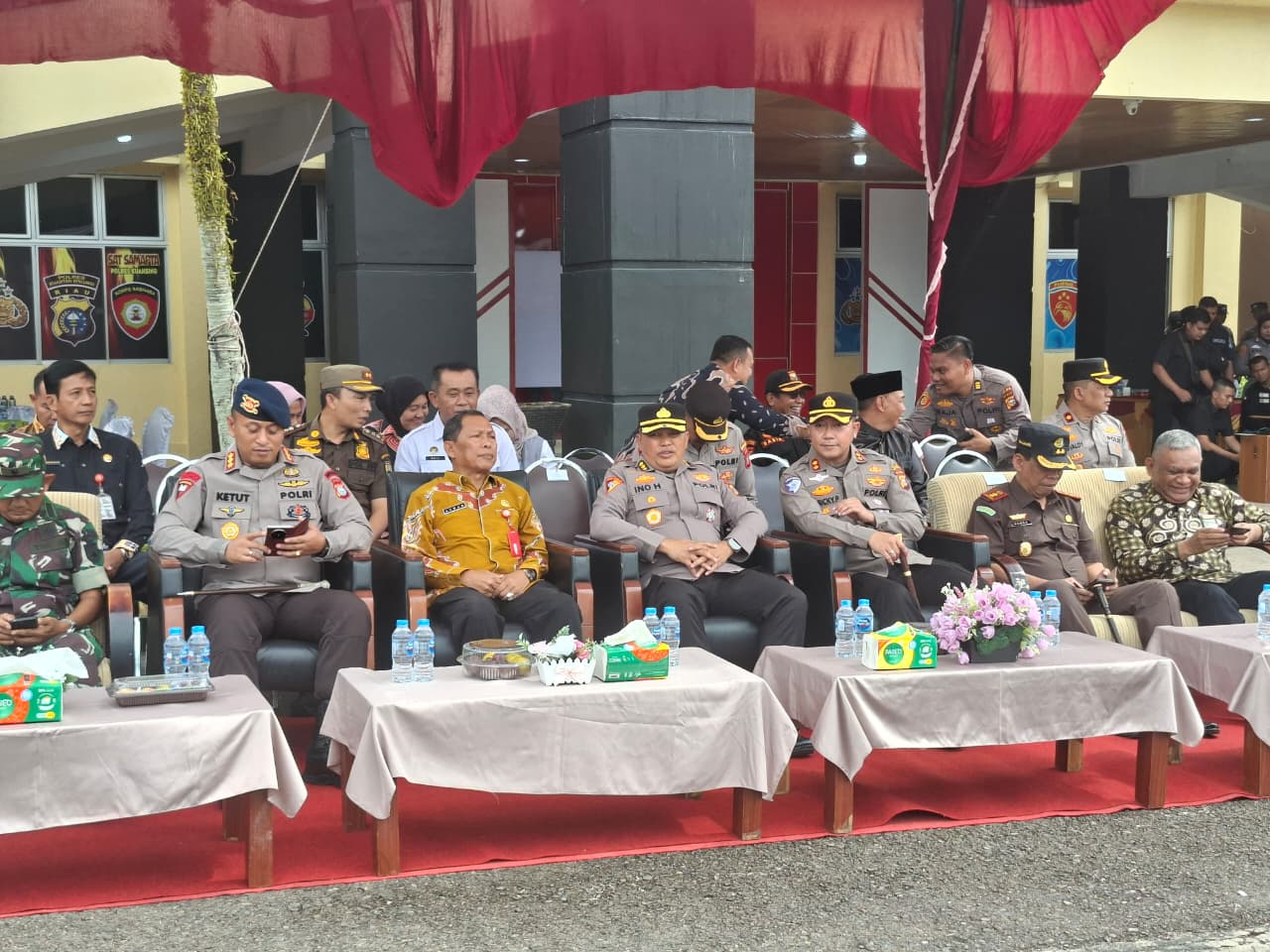 Polres Kuansing Gelar TFG dan Simulasi Pengamanan Mako serta Unjuk Rasa, Kapolres : Bentuk Kesiapsiagaan Personel Hadapi Situasi Kontinjensi