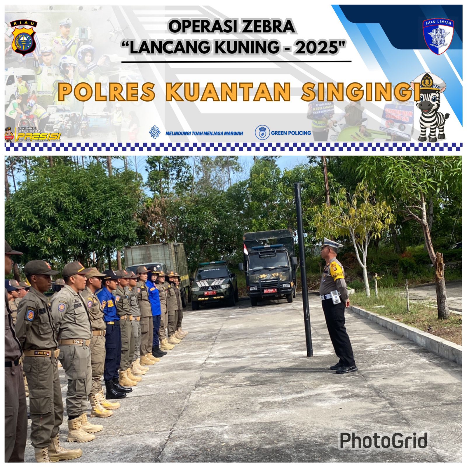 Polres Kuansing Gelar Penyuluhan Tertib Berlalu Lintas kepada ASN dan Satpol PP dalam Rangka Ops Zebra LK 2025