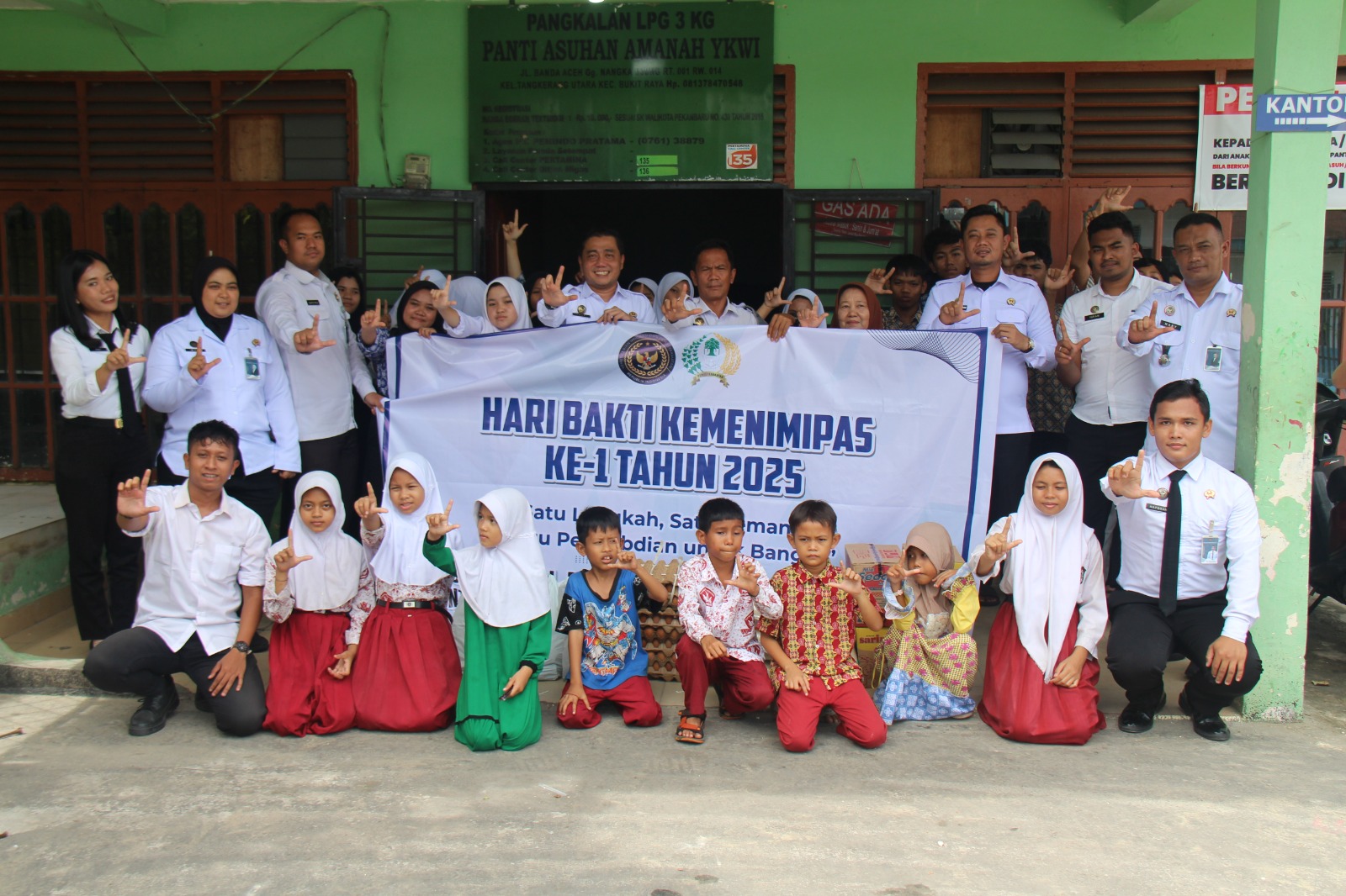 Wujud Nyata Kepedulian di Momentum Hari Bakti Imipas 2025, Lapas Pekanbaru Adakan Bakti Sosial di Panti Asuhan Amanah