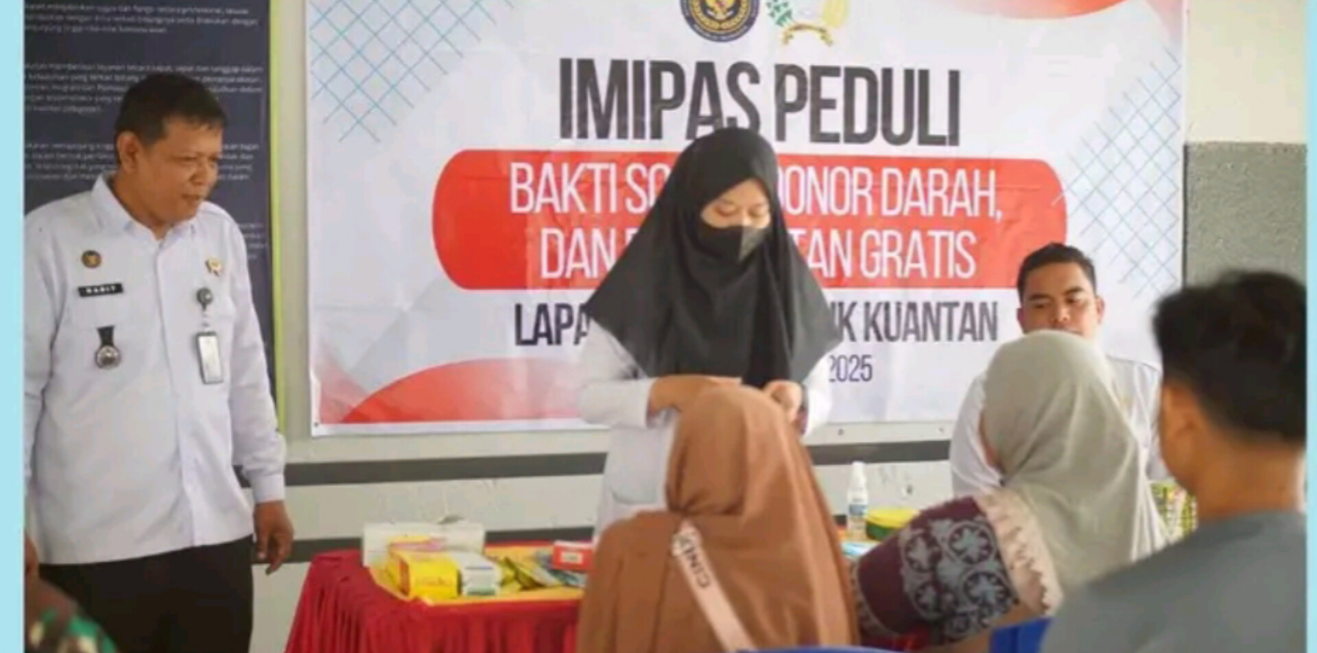 Wujud Kepedulian Sosial, Lapas Teluk Kuantan Sediakan Pengobatan Gratis Bagi Masyarakat