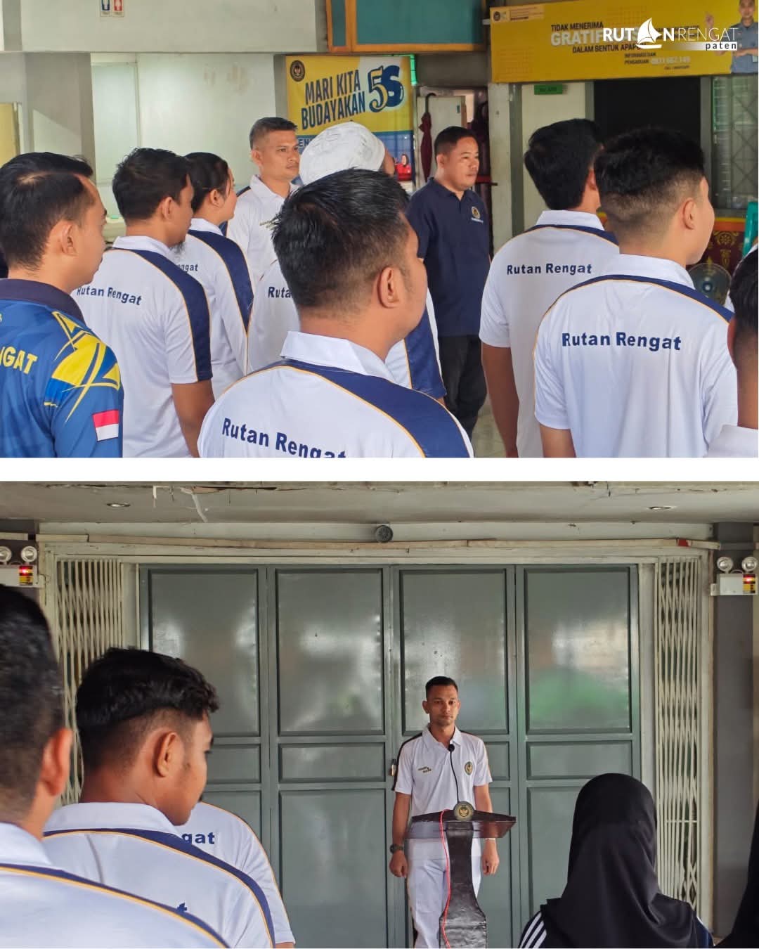 Apel Pagi Rutan Rengat, Ka. KPR Tekankan Disiplin Dan Tanggung Jawab Dalam Pelaksanaan Tugas