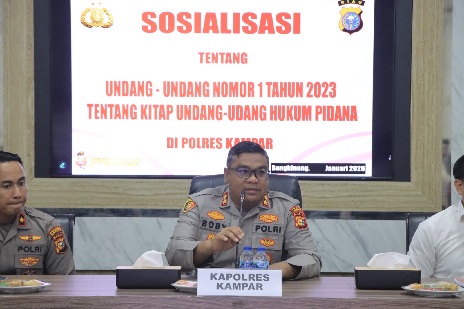 Polres Kampar Bekali Penyidik Dengan KUHP & KUHAP Baru, Kapolresb: ‘Tingkatkan Profesionalisme, Jamin Keadilan’