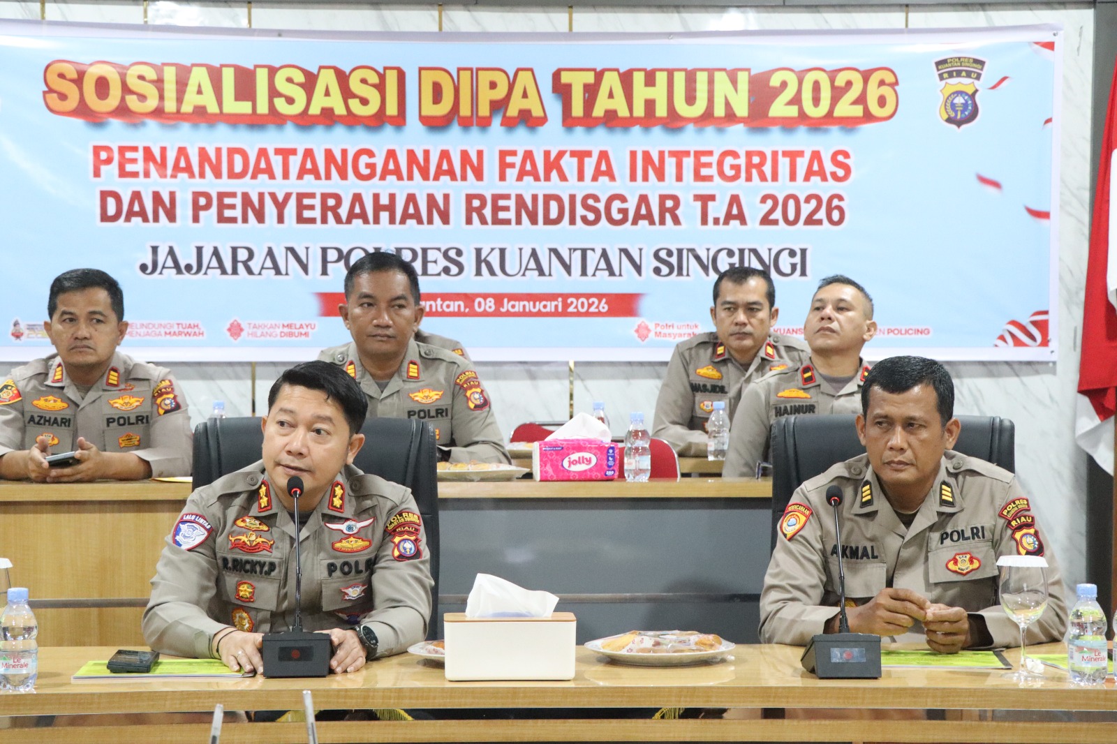 Kapolres Kuansing Tegaskan Komitmen Transparansi Anggaran Pada Sosialisasi DIPA RKA-K/L TA 2026