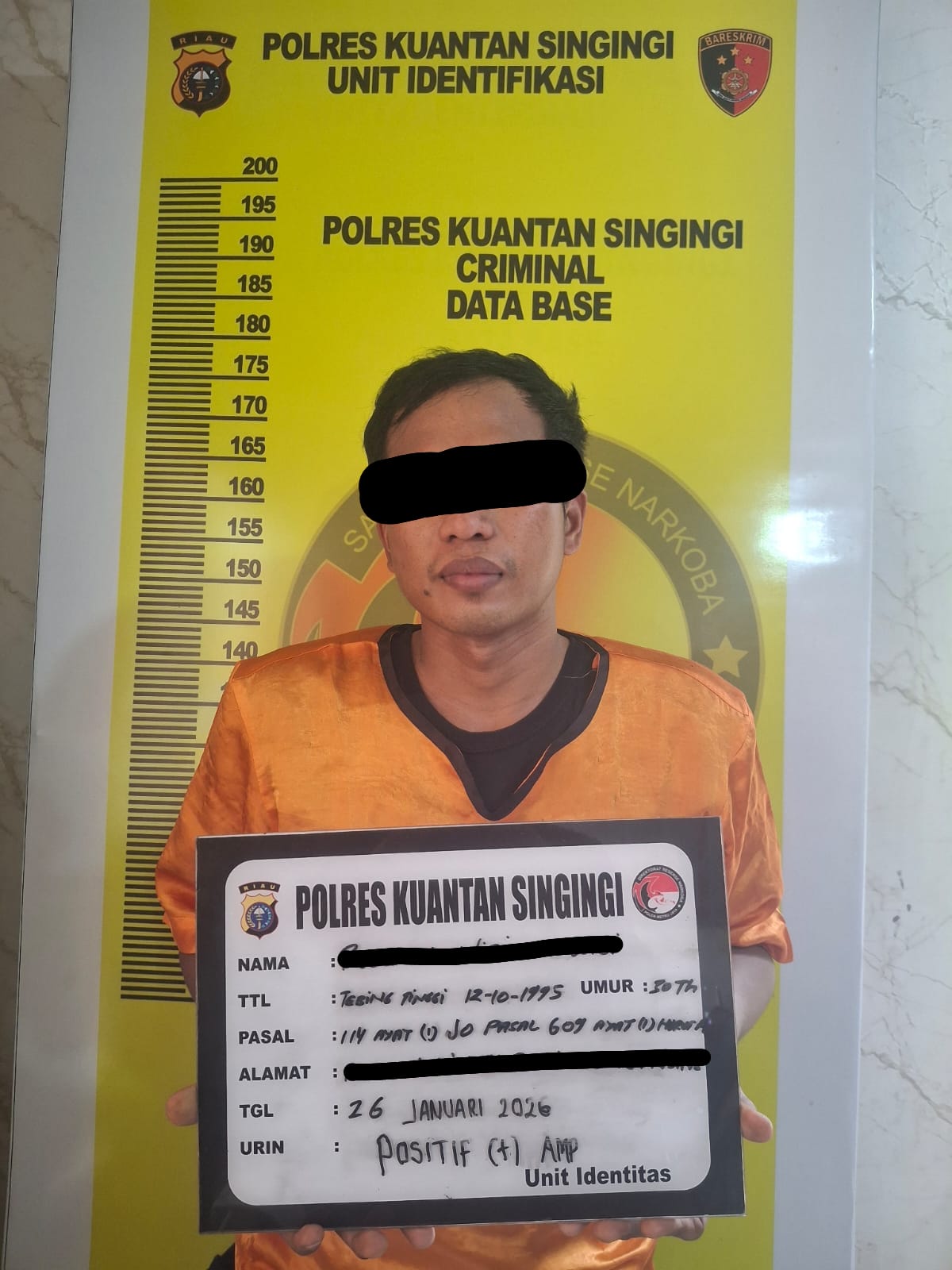 Tim Mata Elang Kuantan Ungkap Peredaran Sabu 7,12 Gram Di Benai, Pengedar Terancam Hukuman Berat