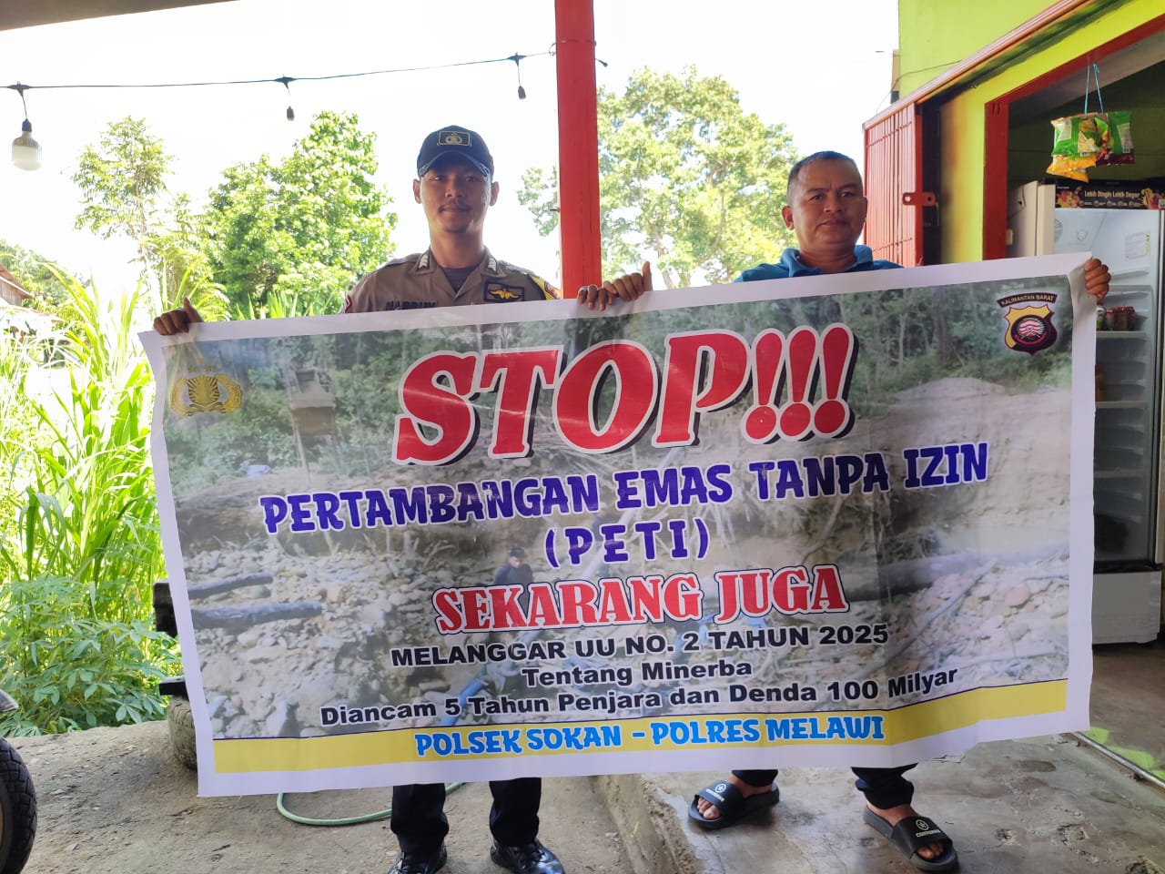 Polsek Jajaran Polres Melawi Gencarkan Patroli dan Himbauan Cegah Aktivitas PETI