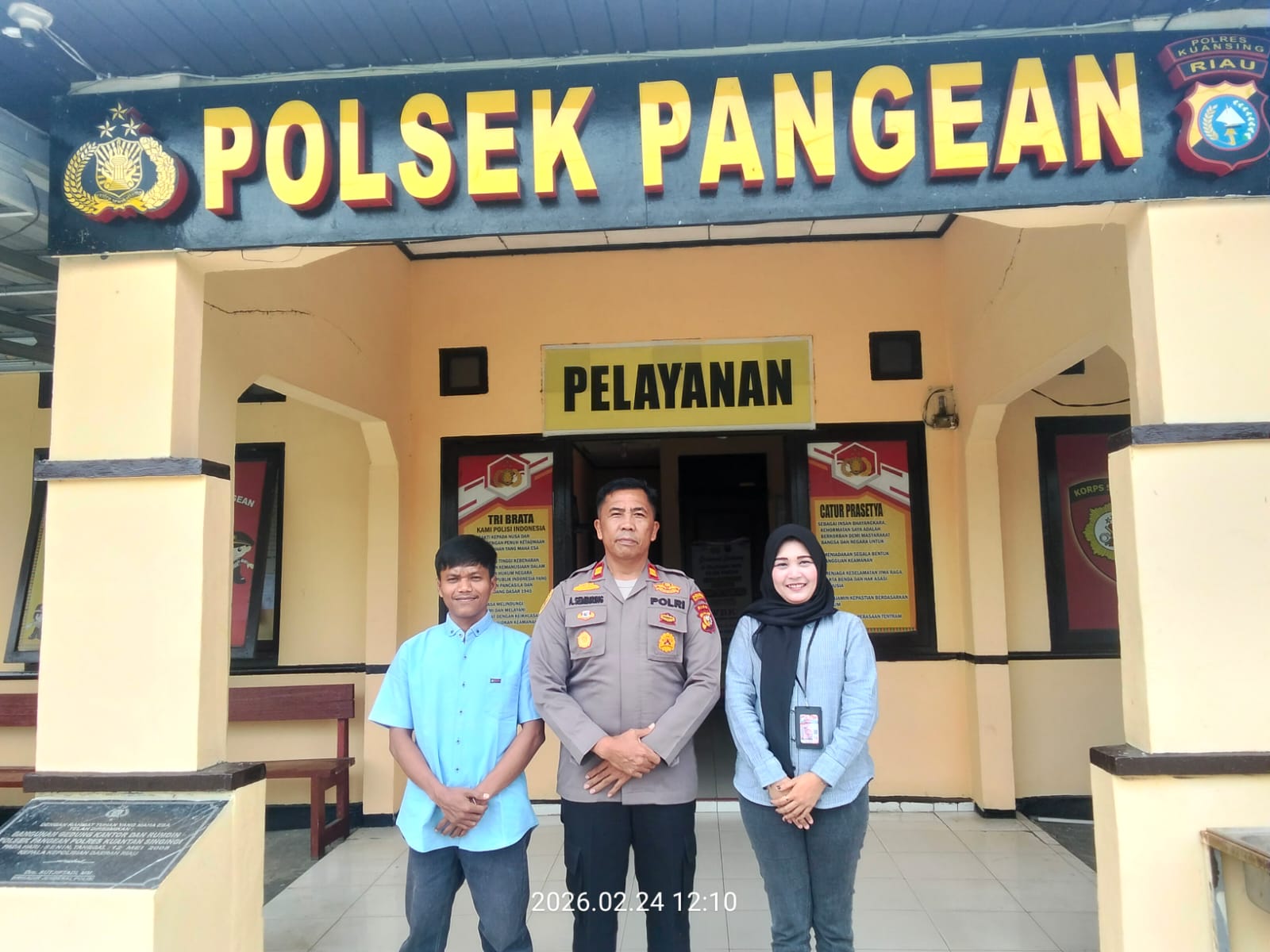 Kunjungan Silaturahmi Tim Media Online Pekanbaru Di Bulan Suci Ramadhan 1447 Hijriah Ke Polsek Pangean Disambut Baik Oleh Kapolsek Iptu Aman Sembiring S.H.