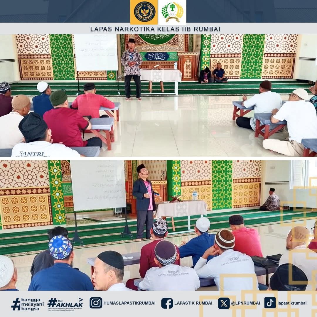 Program Mengaji Santri Di Lapas Narkotika Rumbai Perkuat Pembinaan Spiritual