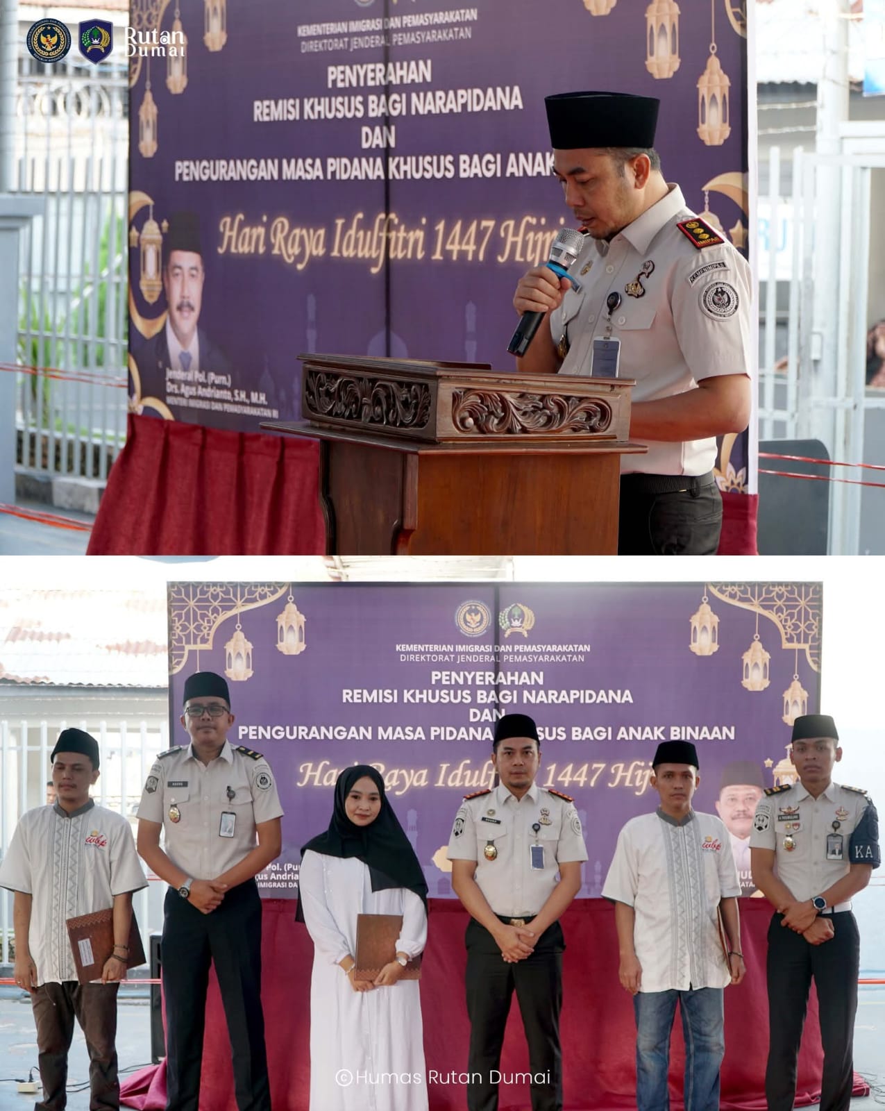577 Warga Binaan Rutan Dumai Terima Remisi Khusus Idul Fitri 1447 H